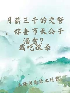 月薪三千的交警，你查市长公子酒驾？